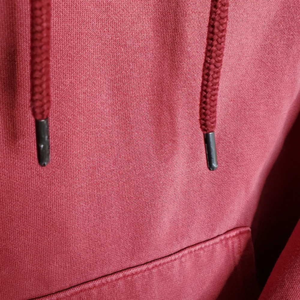 🍋5/$25The North face Mens Garment Dye Fleece Red Hoodie Small 052 - Picture 5 of 6